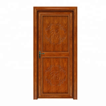 WANJIA Aluminum interior doors casement  doors design with wood color Bedroom Door